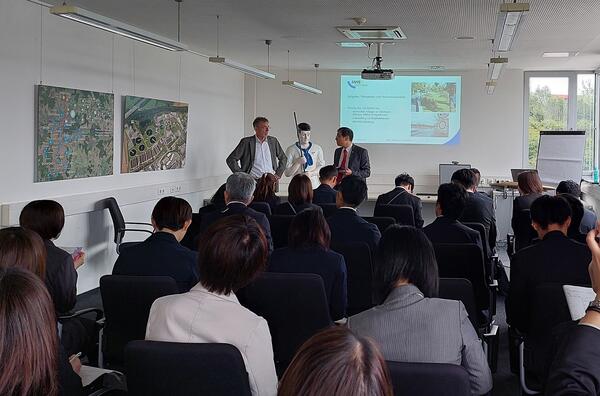 Japanische Delegation aus der Prfektur Ibaraki im Austausch zum Thema "Hochwasserschutz" bei MWB - Mittelhessische Wasserbetriebe